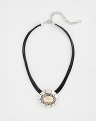Chico's Outlet - Mixed Metal Pendant Necklace