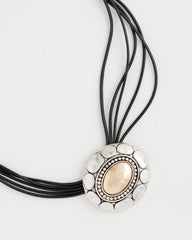 Chico's Outlet - Mixed Metal Pendant Necklace