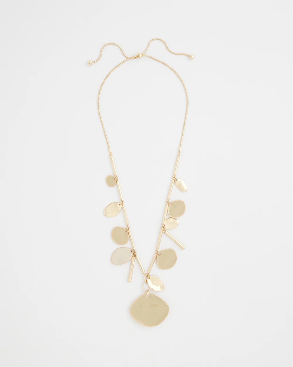 Chico's Discount - Gold Long Single Strand Necklace