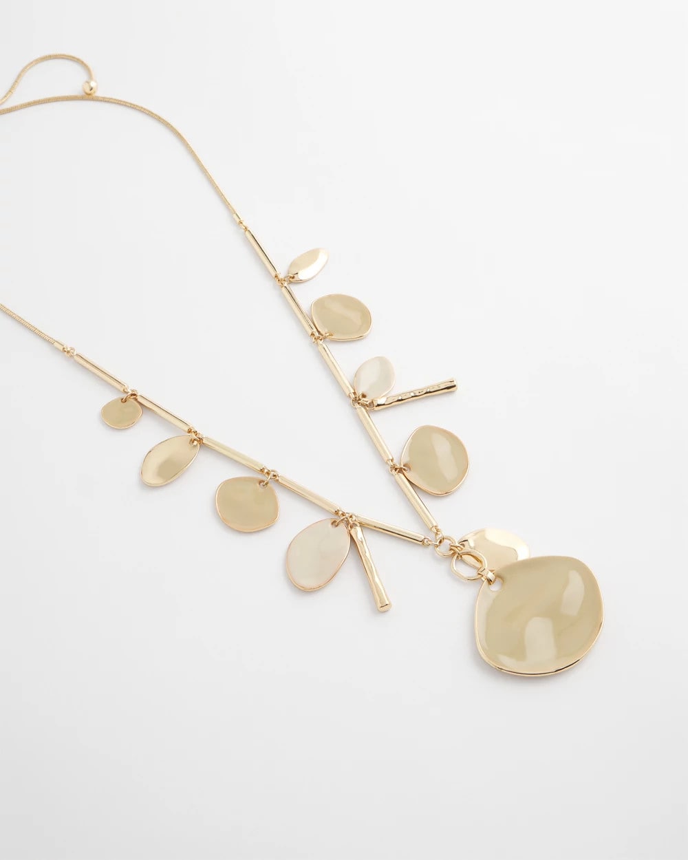 Chico's Discount - Gold Long Single Strand Necklace