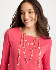 Chico's On Sale - Pink Multi-Layer Necklace