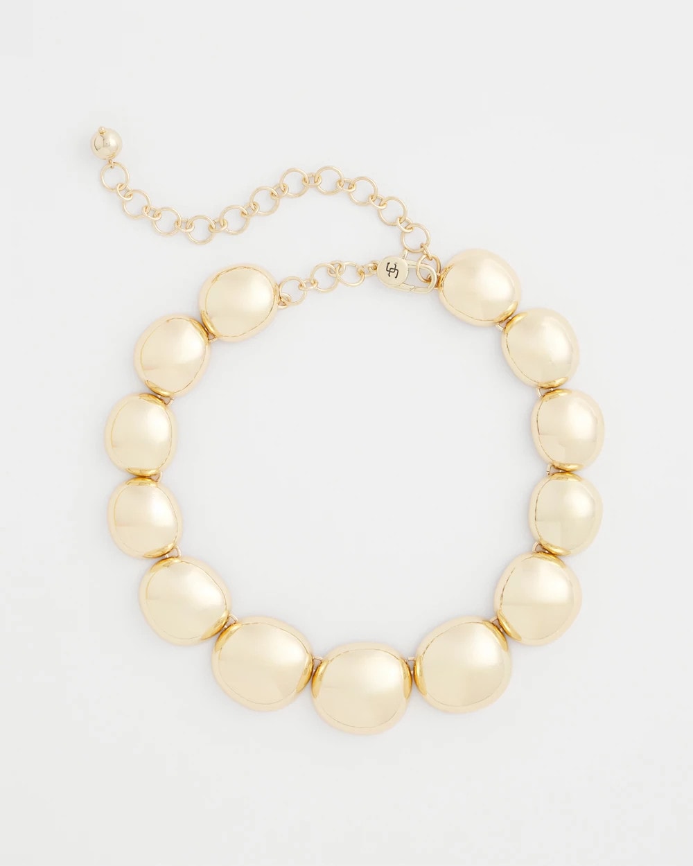 Chico's Outlet - Gold Pebble Collar Necklace