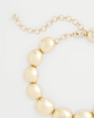 Chico's Outlet - Gold Pebble Collar Necklace