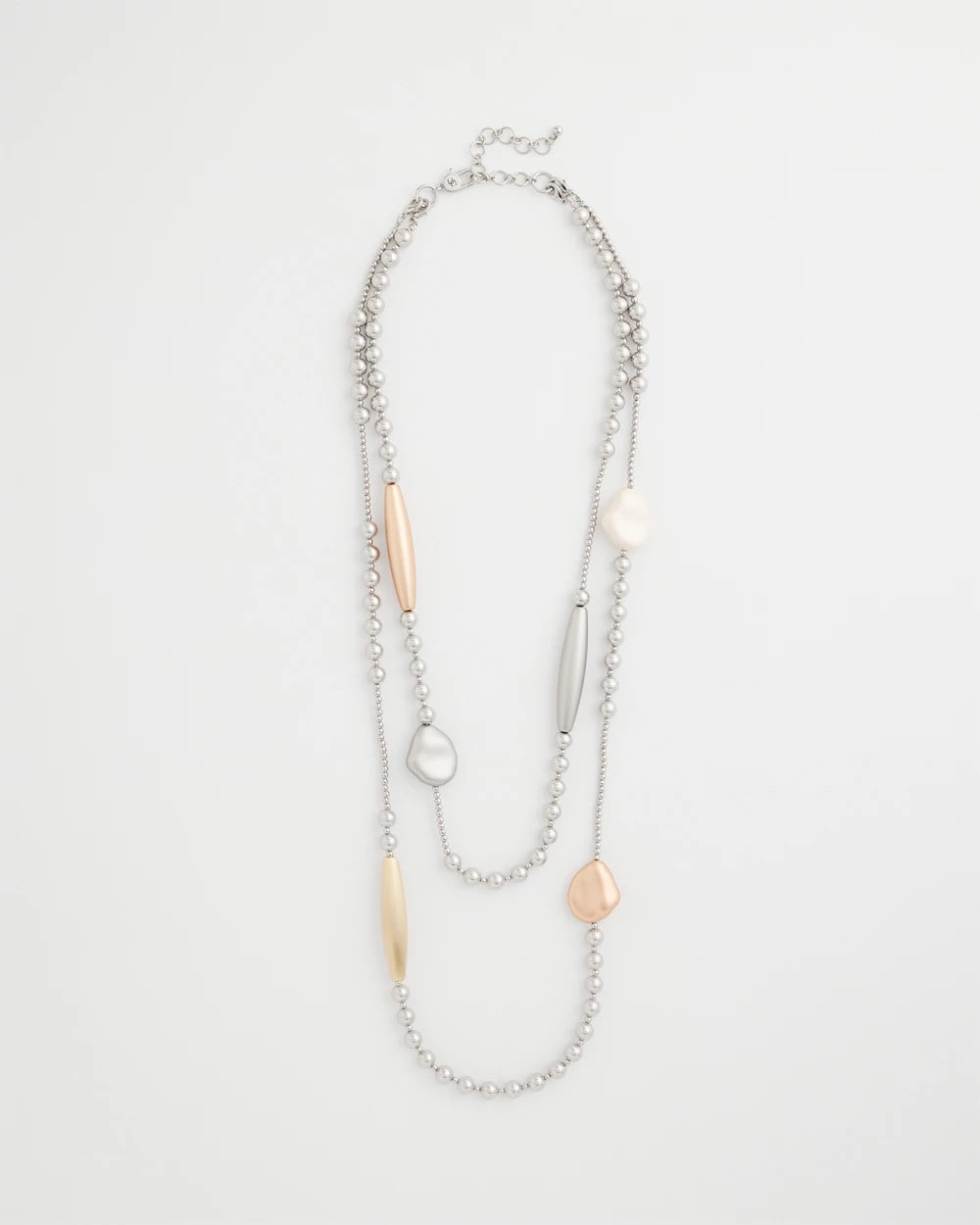 Chico's On Sale - Copper and Silver Double Strand Necklace