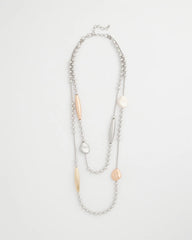 Chico's On Sale - Copper and Silver Double Strand Necklace