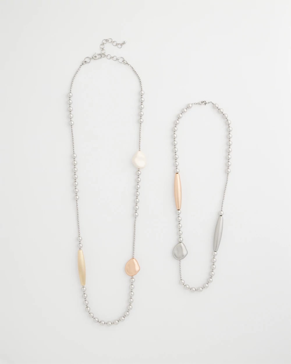 Chico's On Sale - Copper and Silver Double Strand Necklace