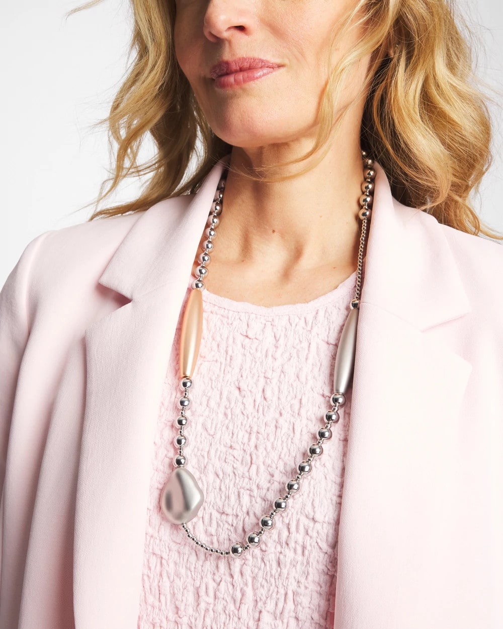 Chico's On Sale - Copper and Silver Double Strand Necklace