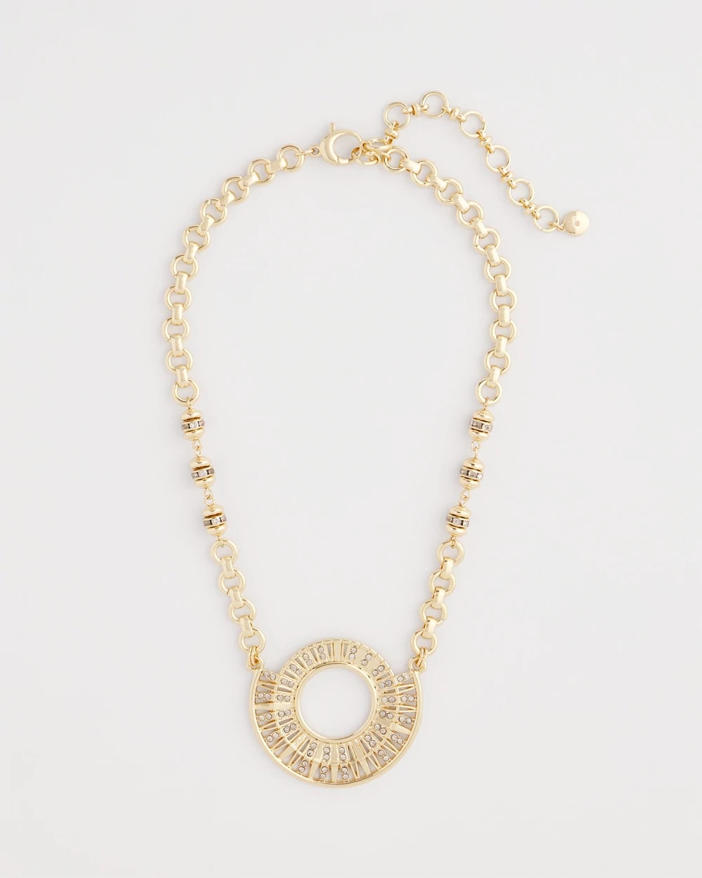 Chico's Online - Sparkling Goldtone Circle Pendant Necklace
