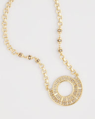 Chico's Online - Sparkling Goldtone Circle Pendant Necklace
