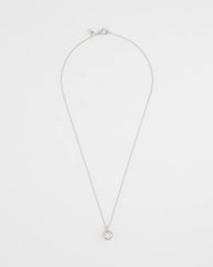 Chico's / Bezel Set Pendant Silvertone Necklace