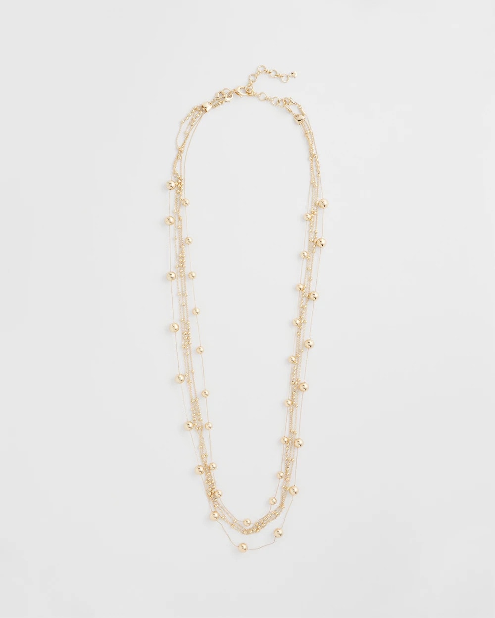 Chico's On Sale - Multistrand Beaded Goldtone Necklace
