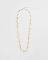 Chico's On Sale - Multistrand Beaded Goldtone Necklace