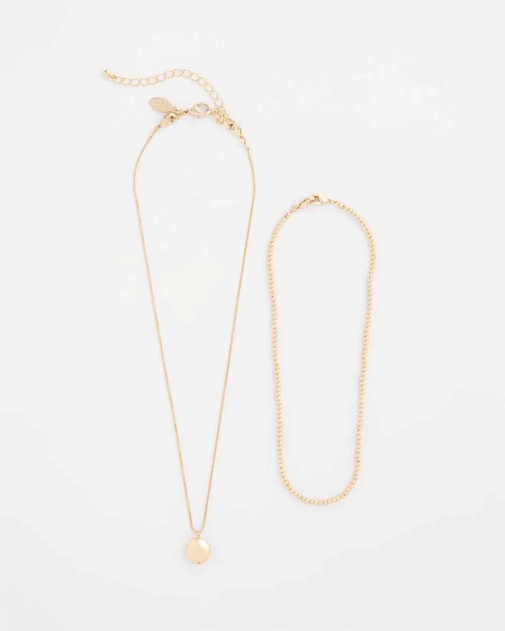 Chico's Outlet - Goldtone Convertible Pendant Necklace