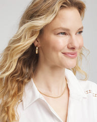 Chico's Outlet - Goldtone Convertible Pendant Necklace
