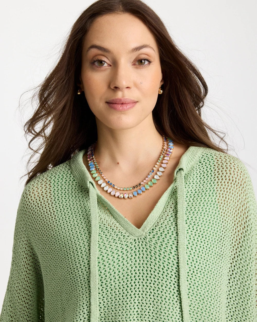 Chico's US - Teardrop Tennis Necklace