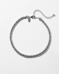 Chico's / Silver Tone Twist Collar Necklace