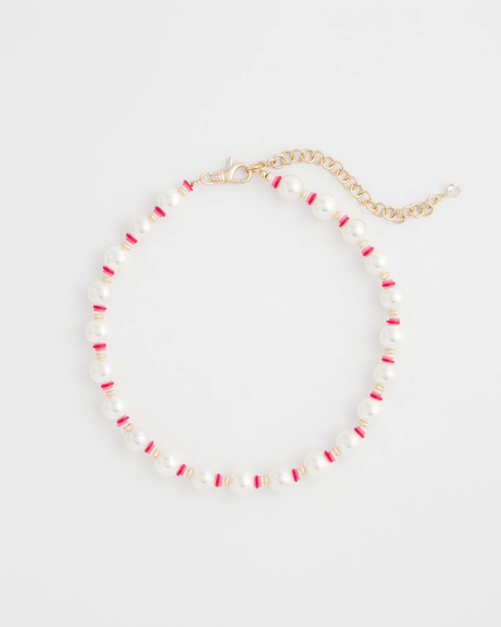Chico's Discount - Short Pearl Pink Necklace