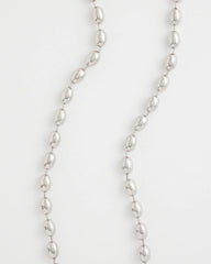 Chico's Sale - Silver Bead Long Single Strand Necklace
