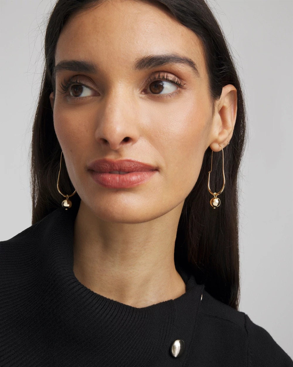 Chico's Outlet - Gold Bead Threader Earrings