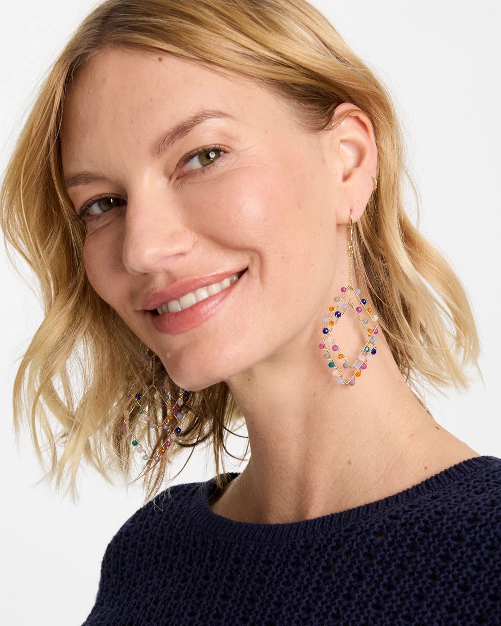Chico's / Diamond Shaped Linear Earrings
