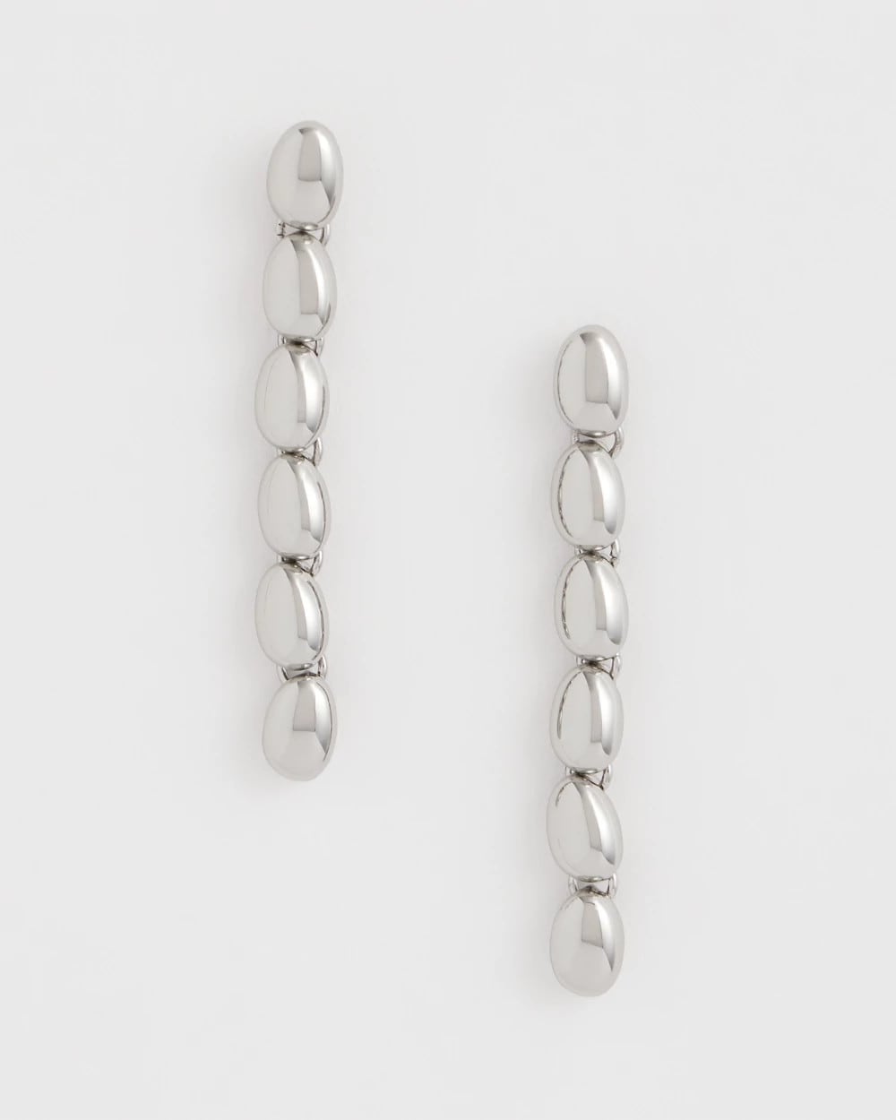Chico's Sale - Silver Linear Bead Earrings