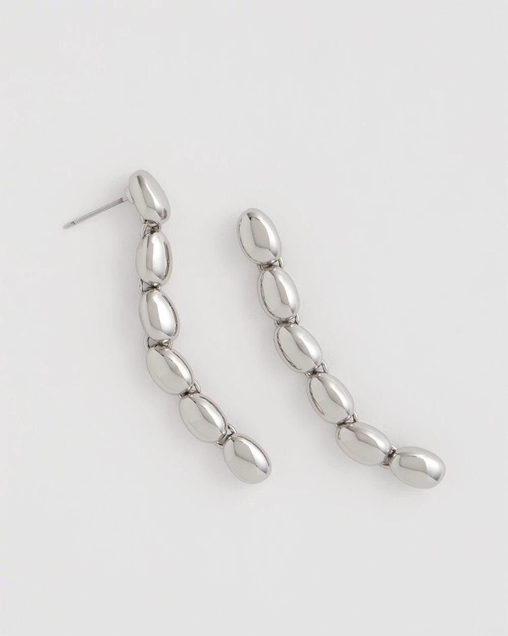 Chico's Sale - Silver Linear Bead Earrings