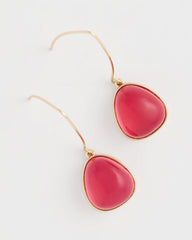 Chico's On Sale - Pink Teardrop Threader Earrings