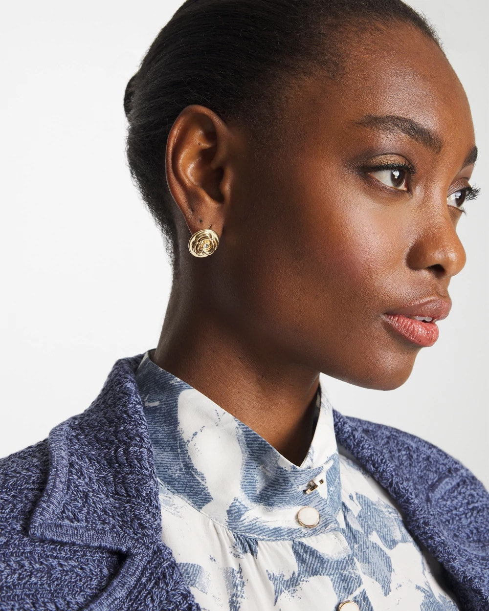 Chico's Outlet - Lucky Coin Flower Stud Earrings