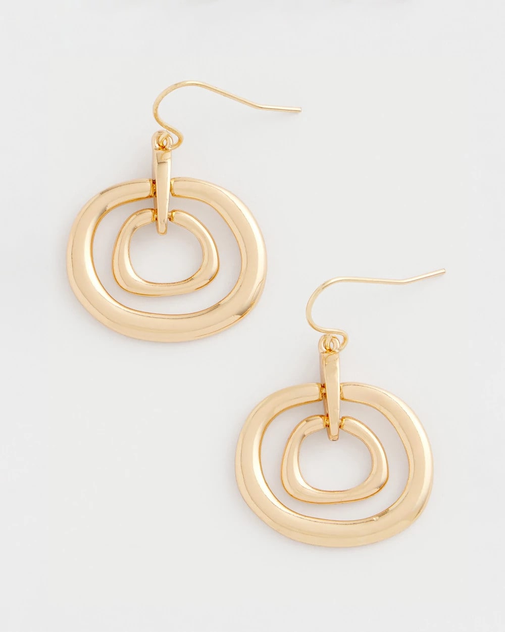Chico's US - Gold Tone Drop Pendant Earrings