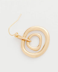 Chico's US - Gold Tone Drop Pendant Earrings
