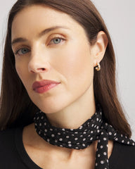 Chico's Discount - Goldtone Crystal Mini Hoop Earrings