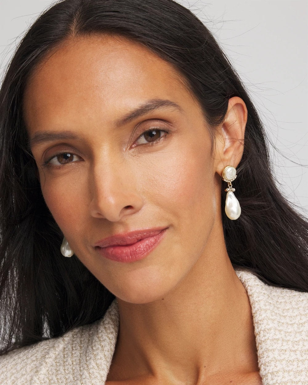Chico's US - Faux Pearl Drop Earrings