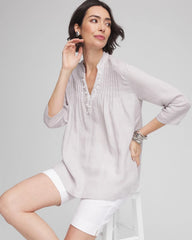 Chico's Outlet - Embellished Linen Kurta Tunic