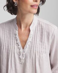 Chico's Outlet - Embellished Linen Kurta Tunic