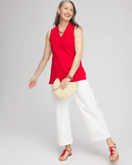 Chico's Online - Textured Sleeveless V-Neck Tunic