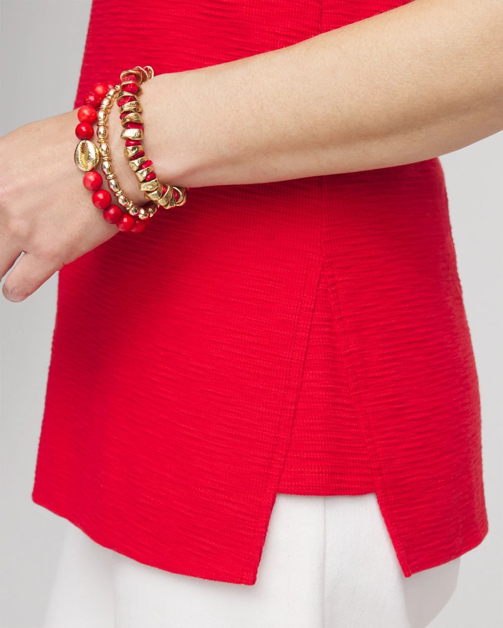 Chico's Online - Textured Sleeveless V-Neck Tunic