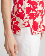 Chico's US - Floral Sleeveless V-Neck Tunic