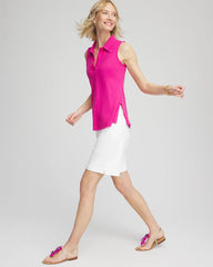 Chico's Sale - Slub Sleeveless Collared Tunic