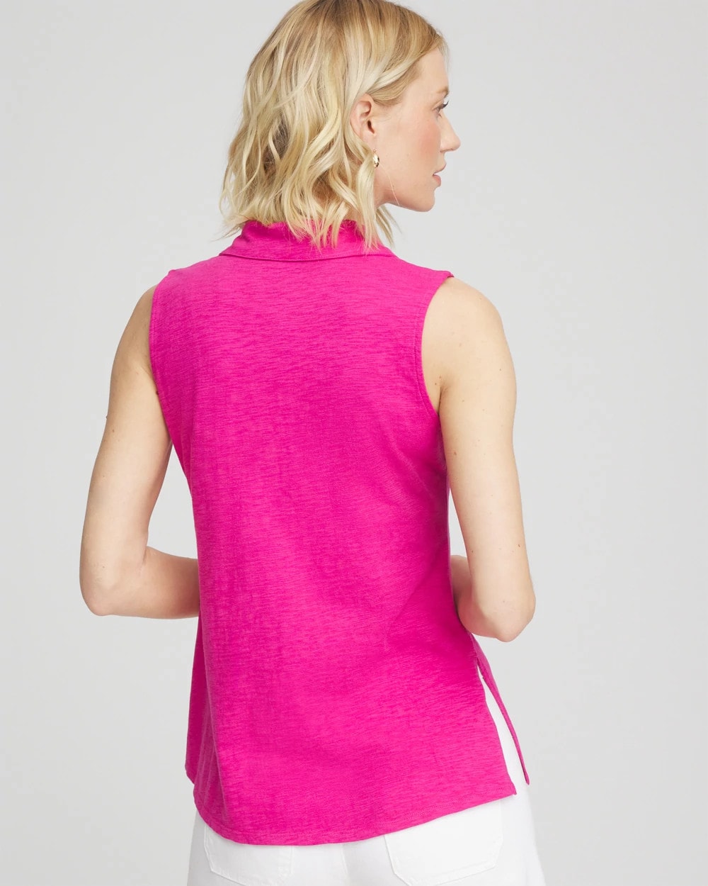 Chico's Sale - Slub Sleeveless Collared Tunic