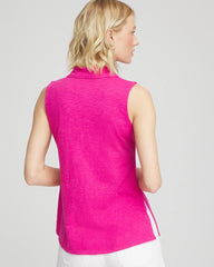 Chico's Sale - Slub Sleeveless Collared Tunic